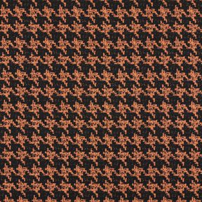Viskosejersey – pfirsichorange/schwarz, 
