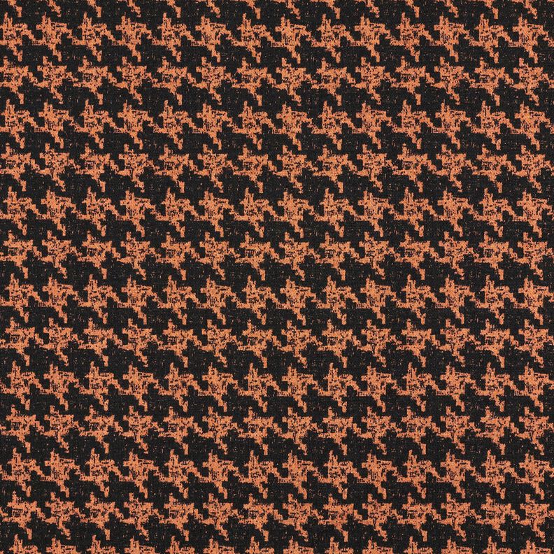 Viskosejersey – pfirsichorange/schwarz,  image number 1