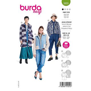 Jacke / Mantel | Burda 5855 | 34-48, 