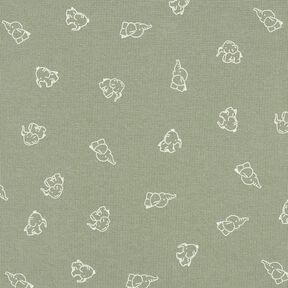 Waffeljersey Baby Elefanten – greige, 