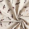 Baumwollstoff Popeline kleine Nussknacker – helltaupe,  thumbnail number 3