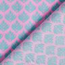 Beschichtete Baumwolle abstrakte Fächer – rosa/aquablau,  thumbnail number 4