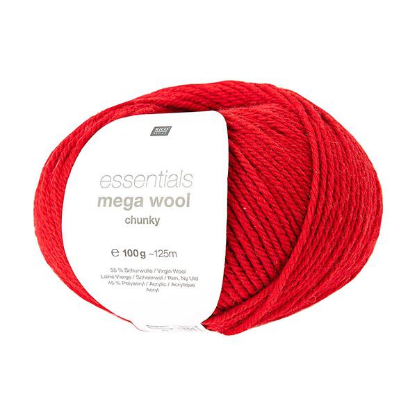 Essentials Mega Wool chunky | Rico Design – rot,  image number 1