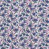 Blusenstoff kleine Blumensträuße – weiss/lila,  thumbnail number 1
