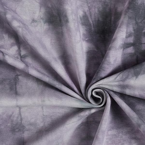 French Terry Sommersweat Batik – grau | Reststück 50cm
