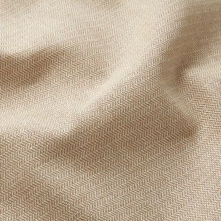 Dekostoff Jacquard Mini Fischgrat – dunkelbeige, 