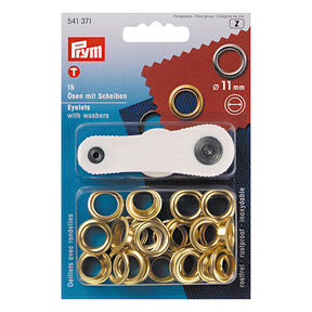 Ösen und Scheiben [Ø 11 mm] | Prym – gold metallic, 