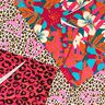 French Terry Sommersweat Leo und Blumen – pink/orange,  thumbnail number 7