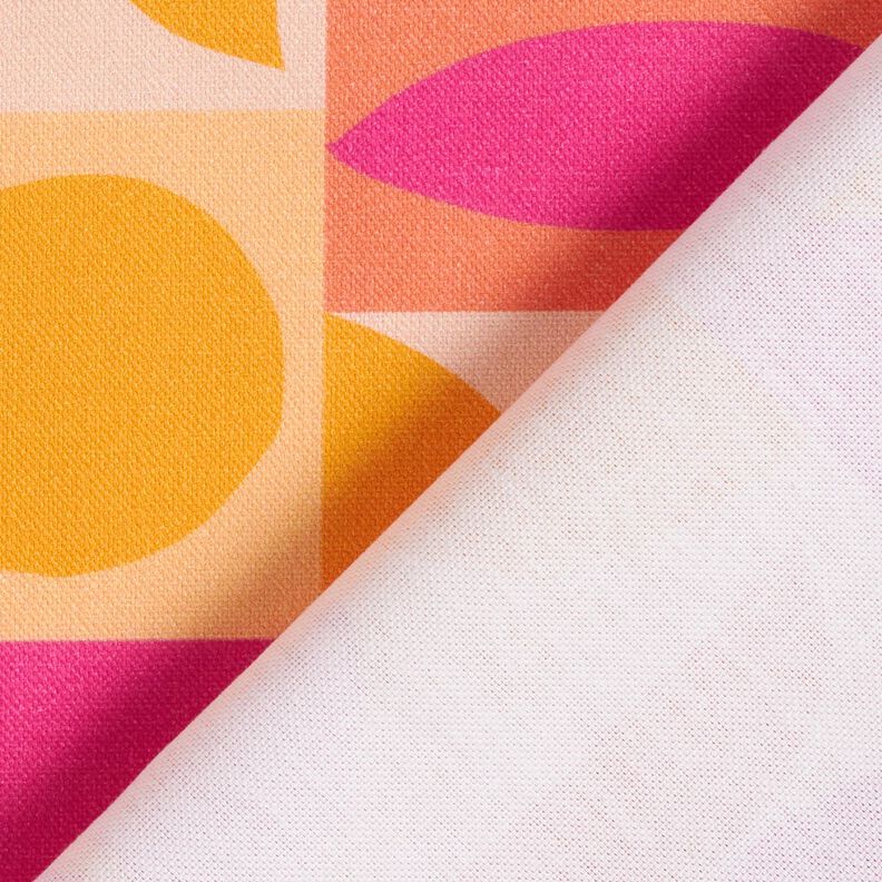 Dekostoff Halbpanama bunte Variationen – hellgelb/pastellviolett, image number 4