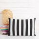 Dekostoff Canvas Streifen – schwarz/weiss,  thumbnail number 7