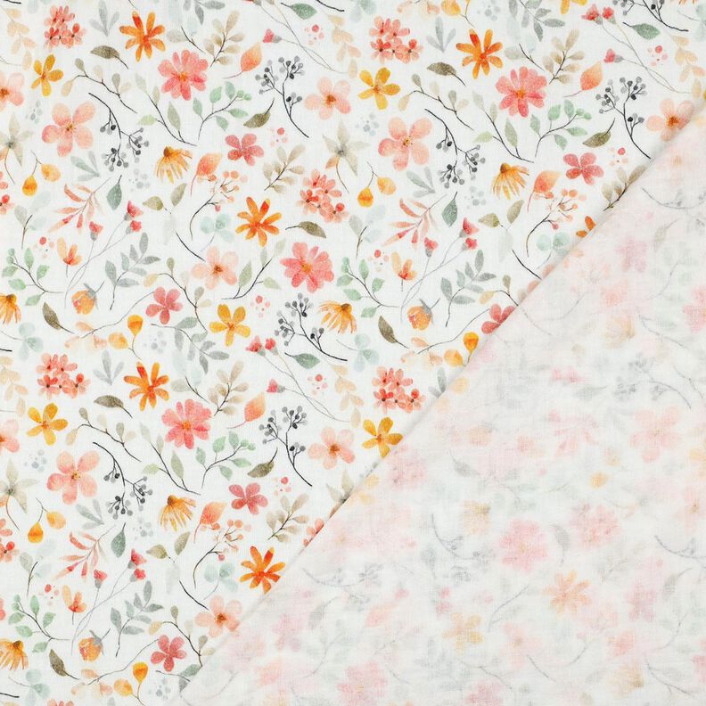 Musselin/ Doppel-Krinkel Gewebe bunte Blumenwiese Digitaldruck | Poppy Fabrics –, image number 4