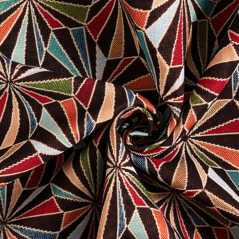 Dekostoff Gobelin Diamanten – schwarz/grün,  image number 3