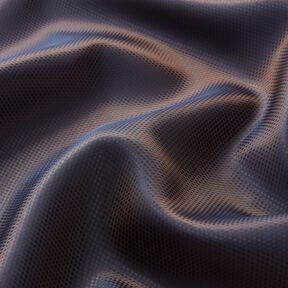 Futterstoff Jacquard kleine Kästchen Changierend – braun/blau, 
