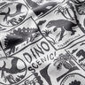 Baumwolljersey Dino-Patches | by Poppy weiss/anthrazit,  thumbnail number 2