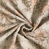 Musselin/ Doppel-Krinkel Gewebe Sommerblumen – helltaupe/mittelbraun,  thumbnail number 3