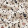 Baumwollstoff Popeline Scandi-Baumschmuck – hellbeige,  thumbnail number 2
