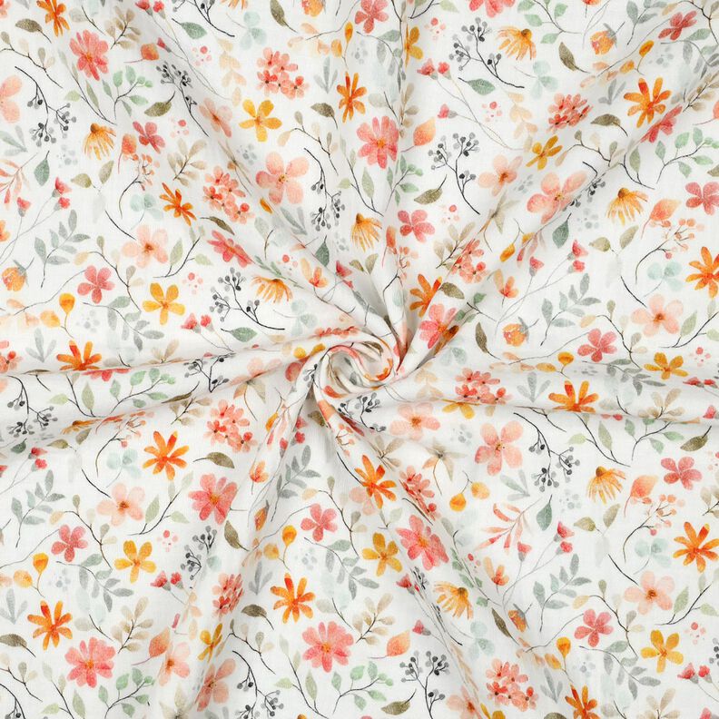 Musselin/ Doppel-Krinkel Gewebe bunte Blumenwiese Digitaldruck | Poppy Fabrics –, image number 3