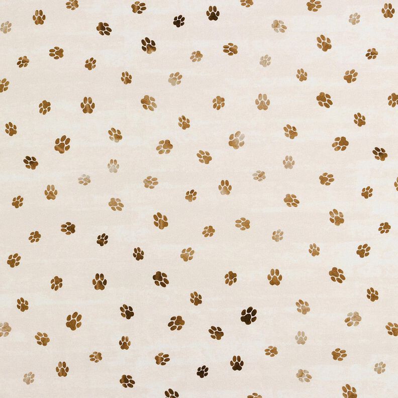 French Terry Sommersweat Schäferhund Panel | Glitzerpüppi – hellbeige,  image number 7