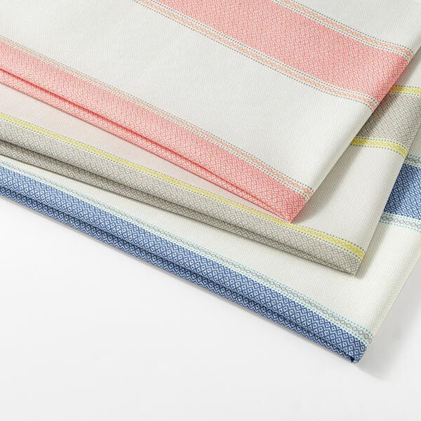 Outdoorstoff Canvas Streifen – grau/gelb, image number 7