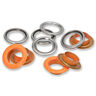 Ösen mit Scheiben [15 Stück | Ø 14 mm] | Prym – orange/silber metallic,  thumbnail number 2
