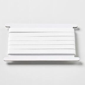 Glattes Gummiband [5 m | 10 mm] – weiss, 