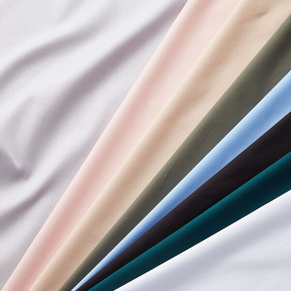 Stretch Popeline Uni – schwarz, image number 4