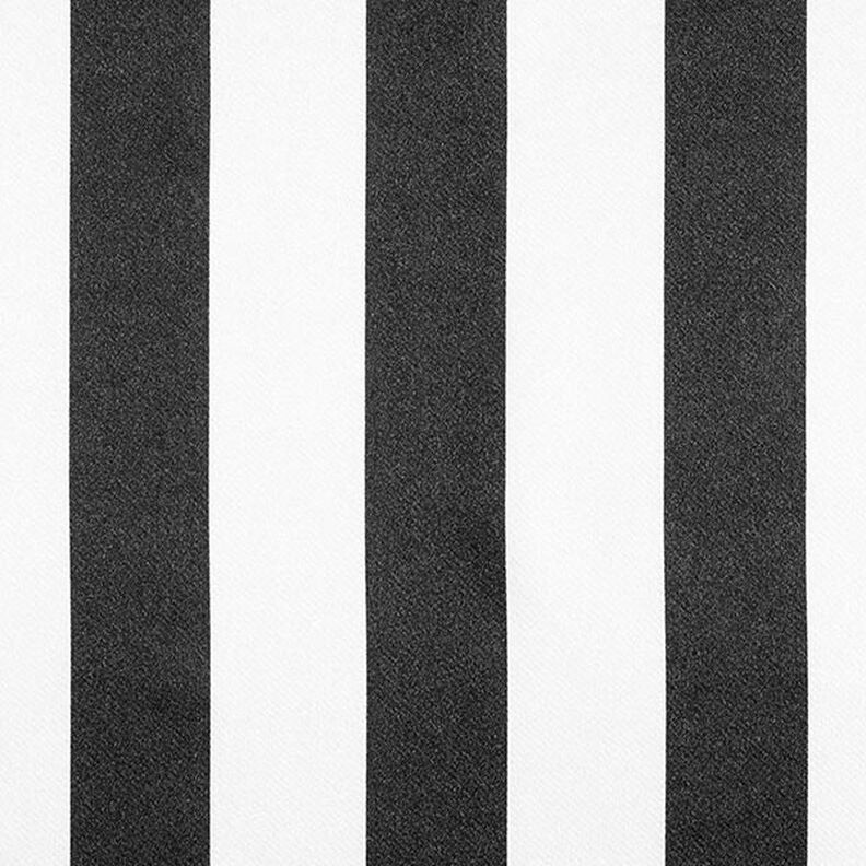Polyestersatin breite Längsstreifen – schwarz/weiss,  image number 1