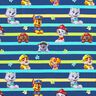 Baumwolljersey Lizenzstoff Paw Patrol gestreift | Viacom – marineblau,  thumbnail number 1