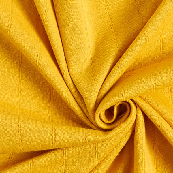 Doppellagiger Jersey Uni – currygelb – Muster, image number 3