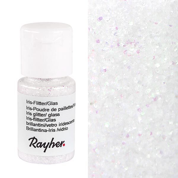 Iris-Flitter [ 10 ml ] | Rayher – weiss,  image number 1