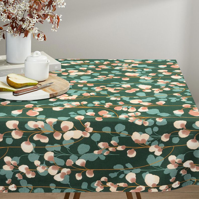 Baumwollsatin rankende Pflanzen &ndash; dunkelgr&uuml;n/sand,  image number 5