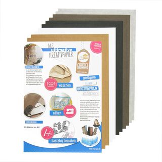 SnapPap Kreativpapier Sortiment, (10 x A4), 