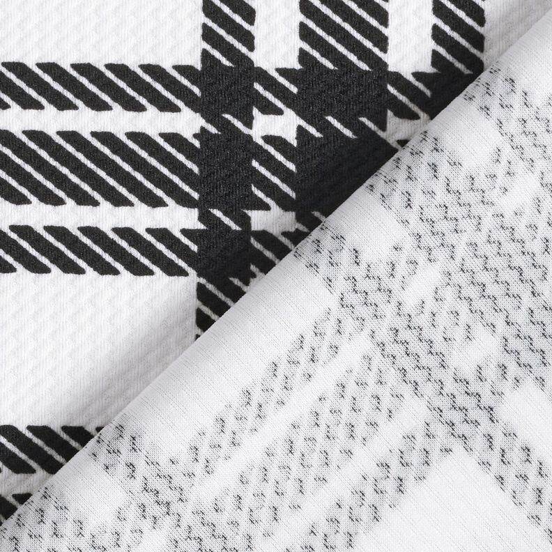 Strickjacquard Karo Struktur – schwarz/weiss,  image number 4