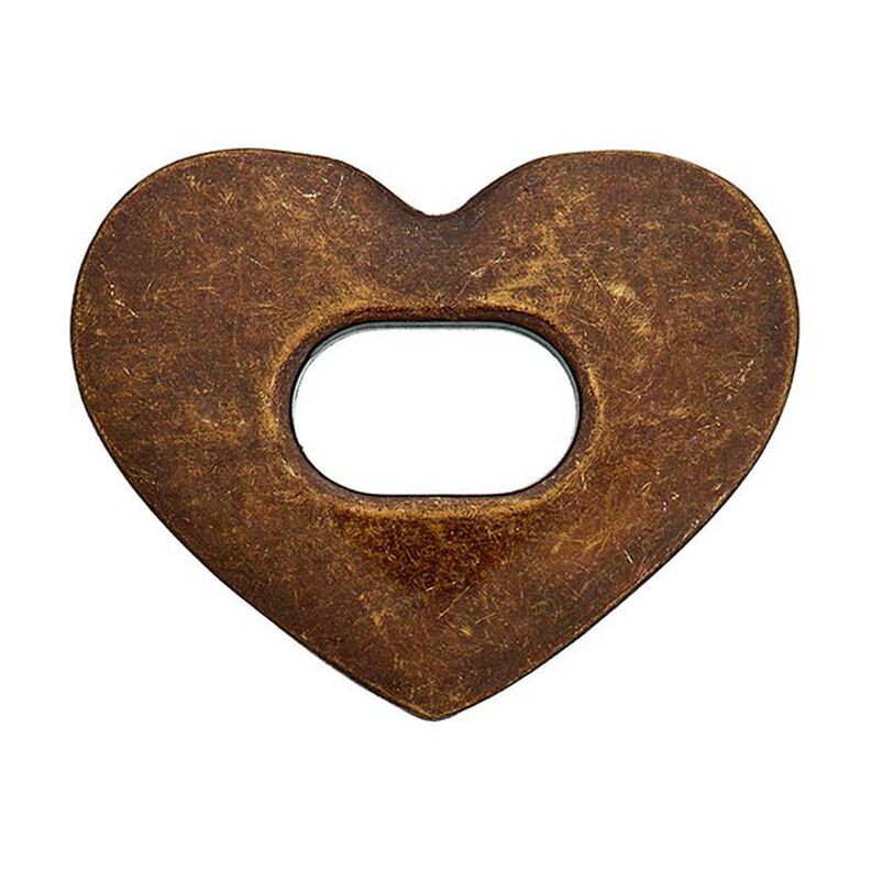 Taschenverschluss Herz  – bronze,  image number 3