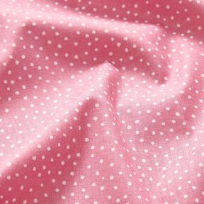 Baumwollstoff Cretonne feine Punkte – rosa, 
