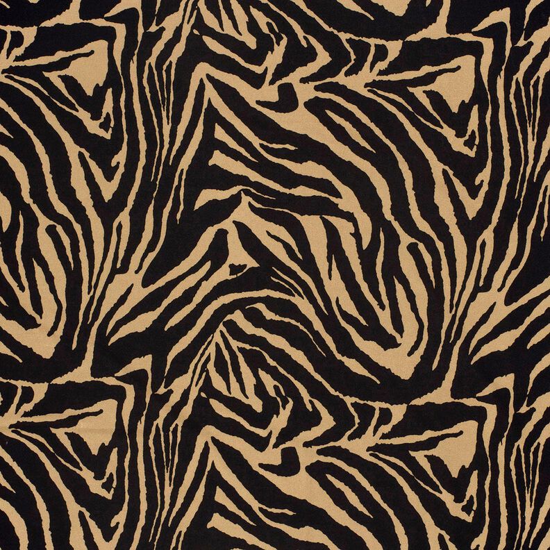 Viskosejersey Zebraprint – mocca/schwarz,  image number 1