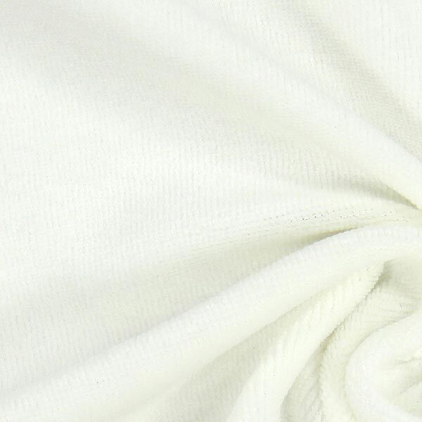 Nicki Stoff Uni – wollweiss | Reststück 50cm