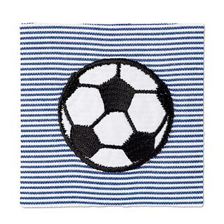 Applikation  Fußball [ 6,3 x 6,3 cm ] | Prym – schwarz/weiss, 