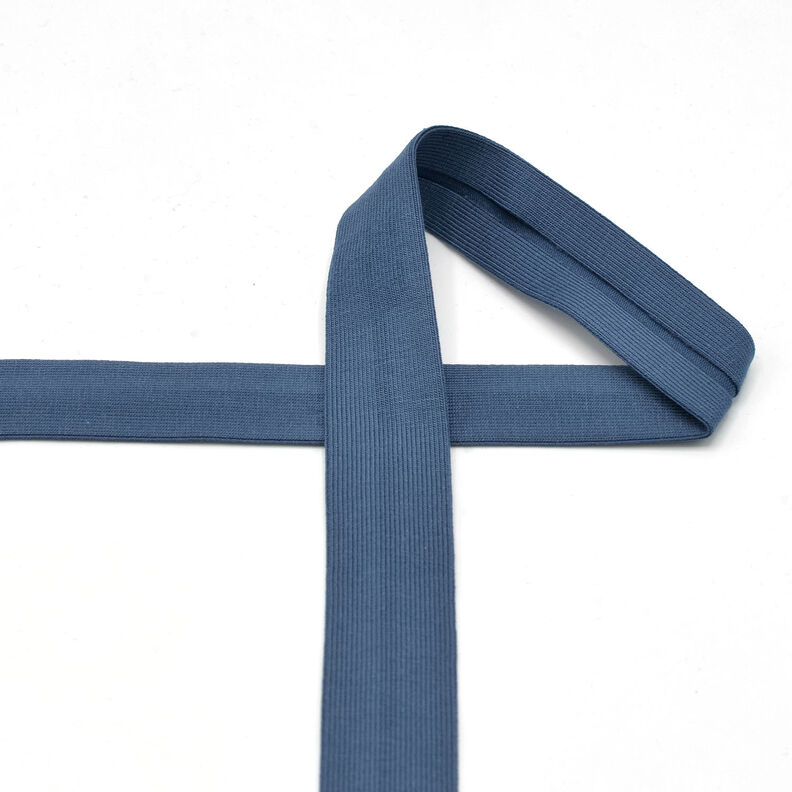 Schrägband Baumwolljersey [20 mm] – jeansblau,  image number 2