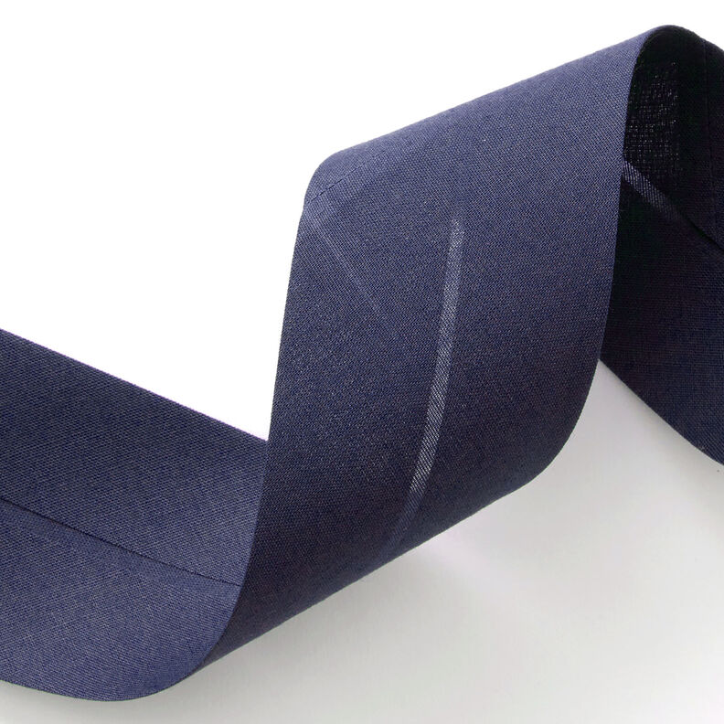 Schrägband Polycotton [50 mm] – marineblau,  image number 2