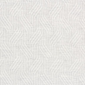 Dekostoff Jacquard Wellenlinien – hellgrau, 