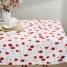 Dekostoff Halbpanama Mohn – weiss/rot,  thumbnail number 8