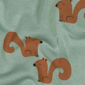 Sweatshirt angeraut Eichhörnchen | Poppy Fabrics – schilf/bronze, 
