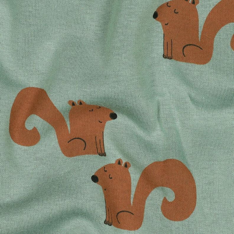 Sweatshirt angeraut Eichhörnchen | Poppy Fabrics – schilf/bronze, image number 2