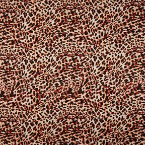 Viskosejersey kleiner Leoprint – terracotta/apricot, 