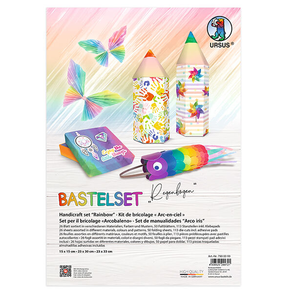 Bastelpapier-Set Regenbogen, 189-teilig, image number 1