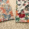 Dekostoff Halbpanama Blumen und Beeren – natur/karamell,  thumbnail number 5