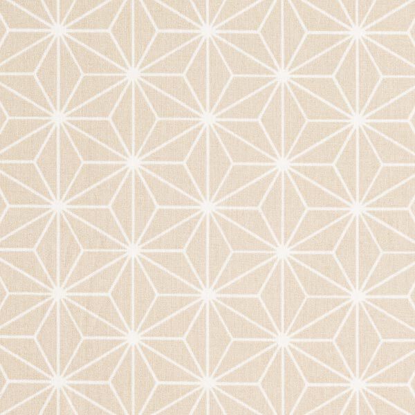 Baumwollstoff Cretonne Japanische Sterne Asanoha – sand,  image number 1