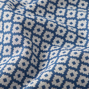 Outdoorstoff Jacquard Rauten – blau, 