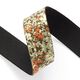 Gurtband Camouflage elastisch  [ 3,5 cm ] – dunkelgrün/terracotta,  thumbnail number 2